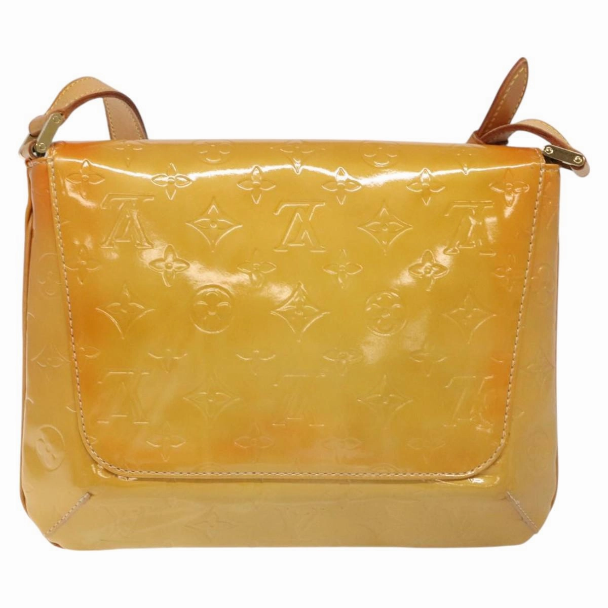 Louis Vuitton Thompson Street Beige Patent Leather Shoulder Bag