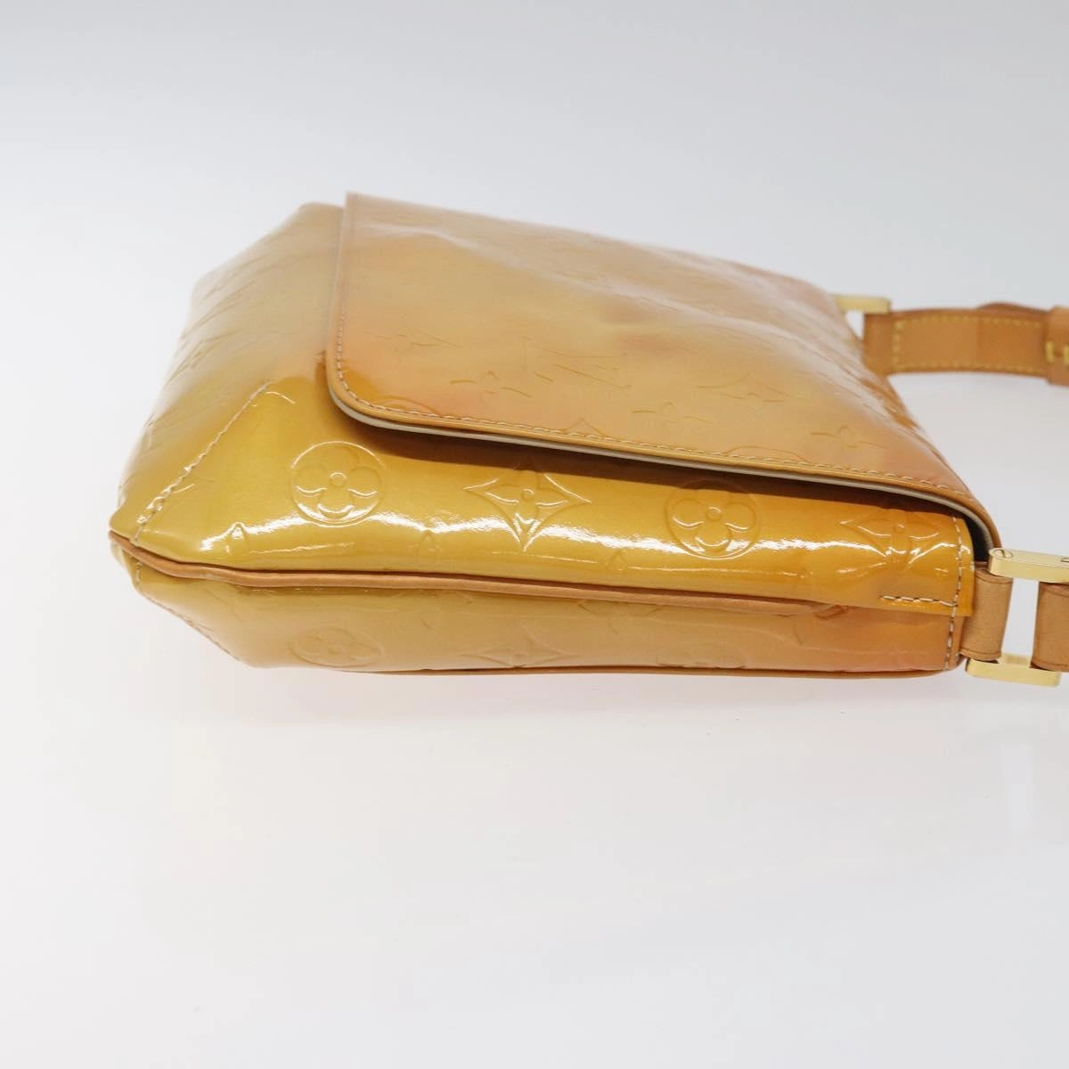 Louis Vuitton Thompson Street Beige Patent Leather Shoulder Bag