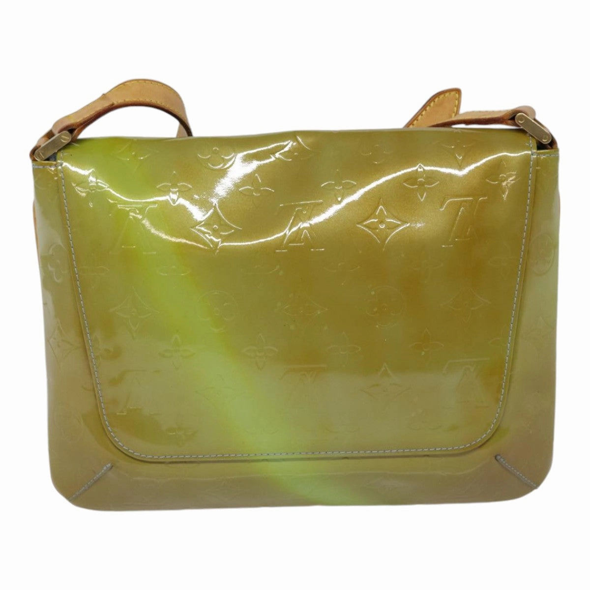 Louis Vuitton Thompson Street Green Patent Leather Shoulder Bag