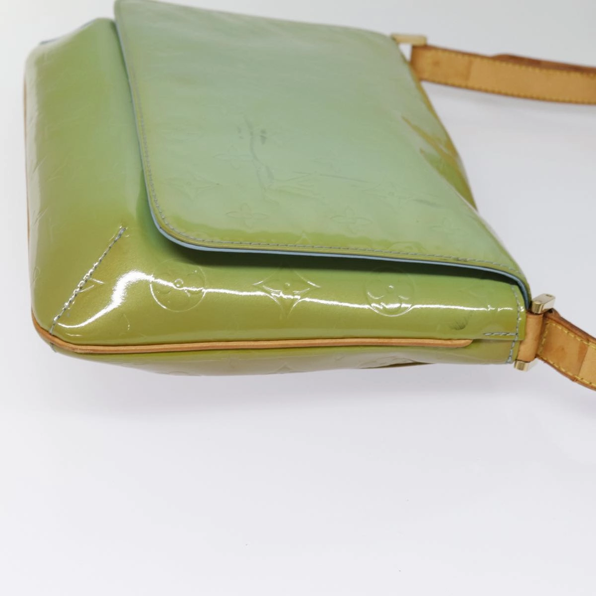 Louis Vuitton Thompson Street Green Patent Leather Shoulder Bag