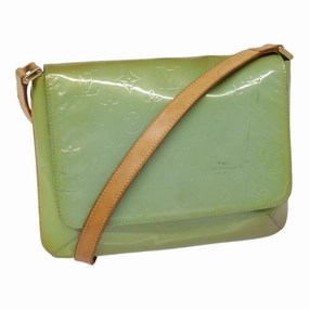 Louis Vuitton Thompson Street Green Patent Leather Shoulder Bag