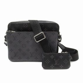 Louis Vuitton Trio Messengers Shoulder Bag PVC ted Canvas Monogram Exclusively   Black M69443