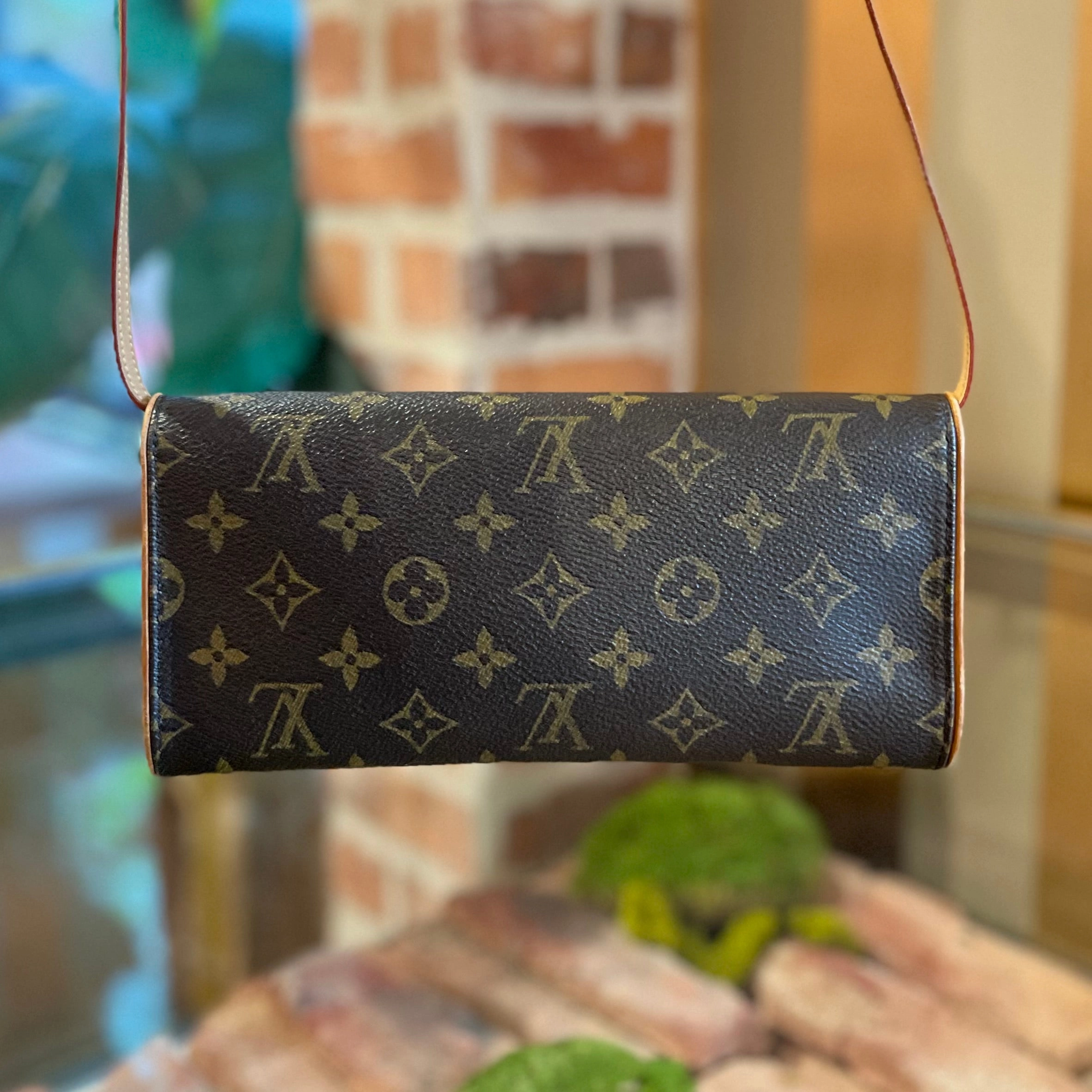 LOUIS VUITTON Twin Pochette GM Monogram Canvas Crossbody Bag