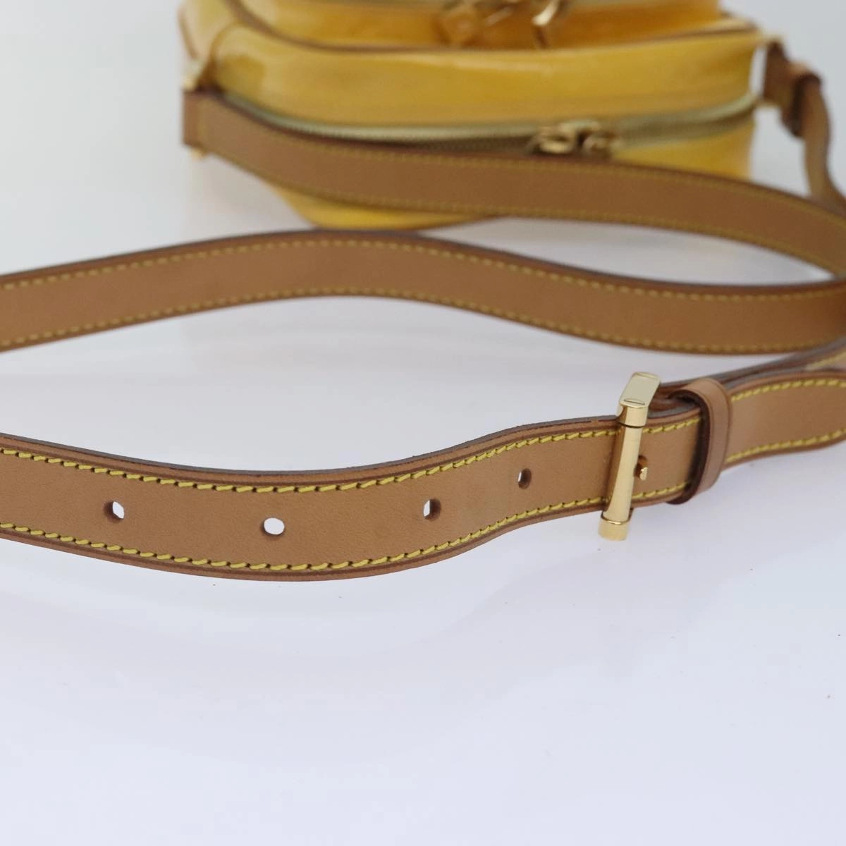 Louis Vuitton Wooster Yellow Patent Leather Shoulder Bag