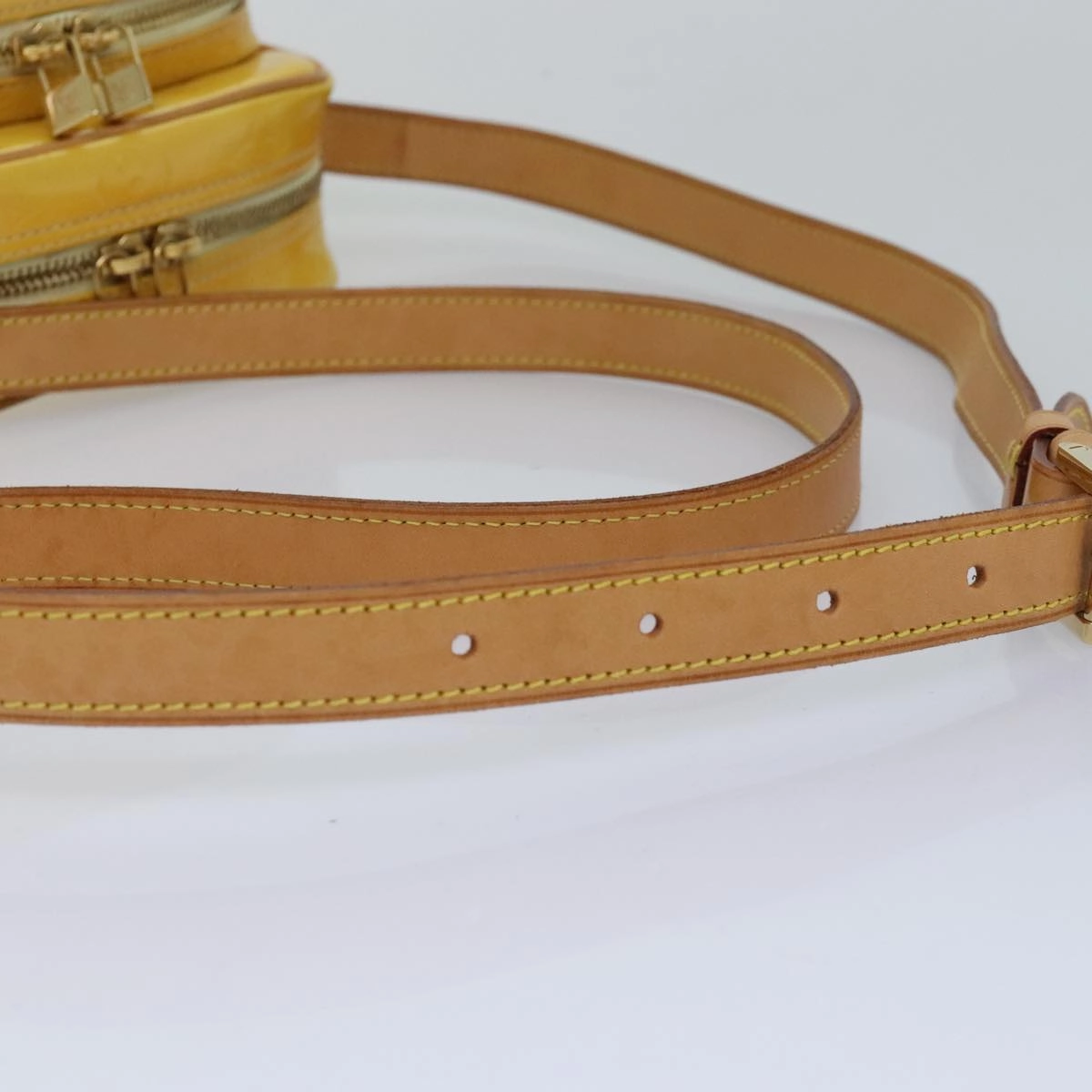 Louis Vuitton Wooster Yellow Patent Leather Shoulder Bag