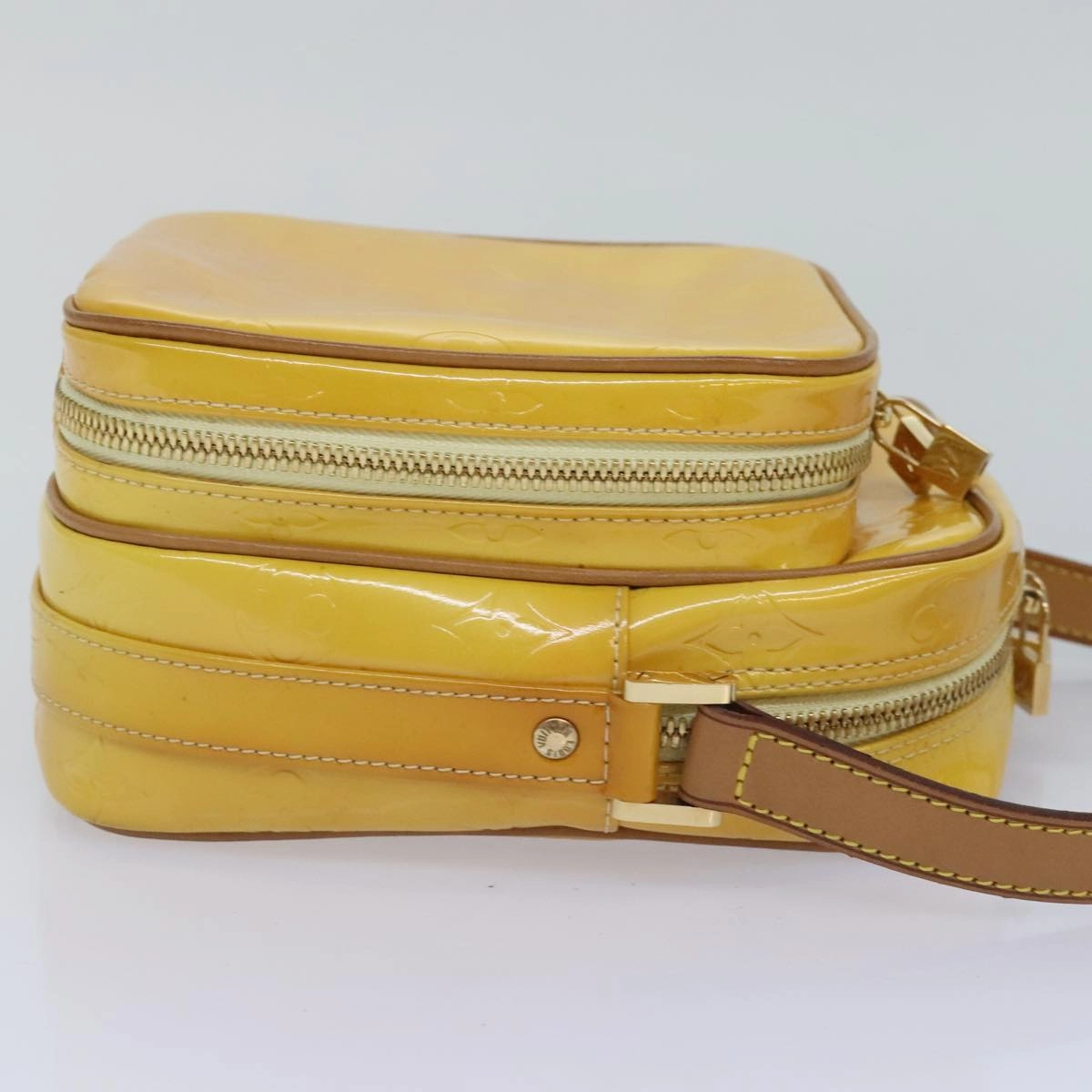 Louis Vuitton Wooster Yellow Patent Leather Shoulder Bag