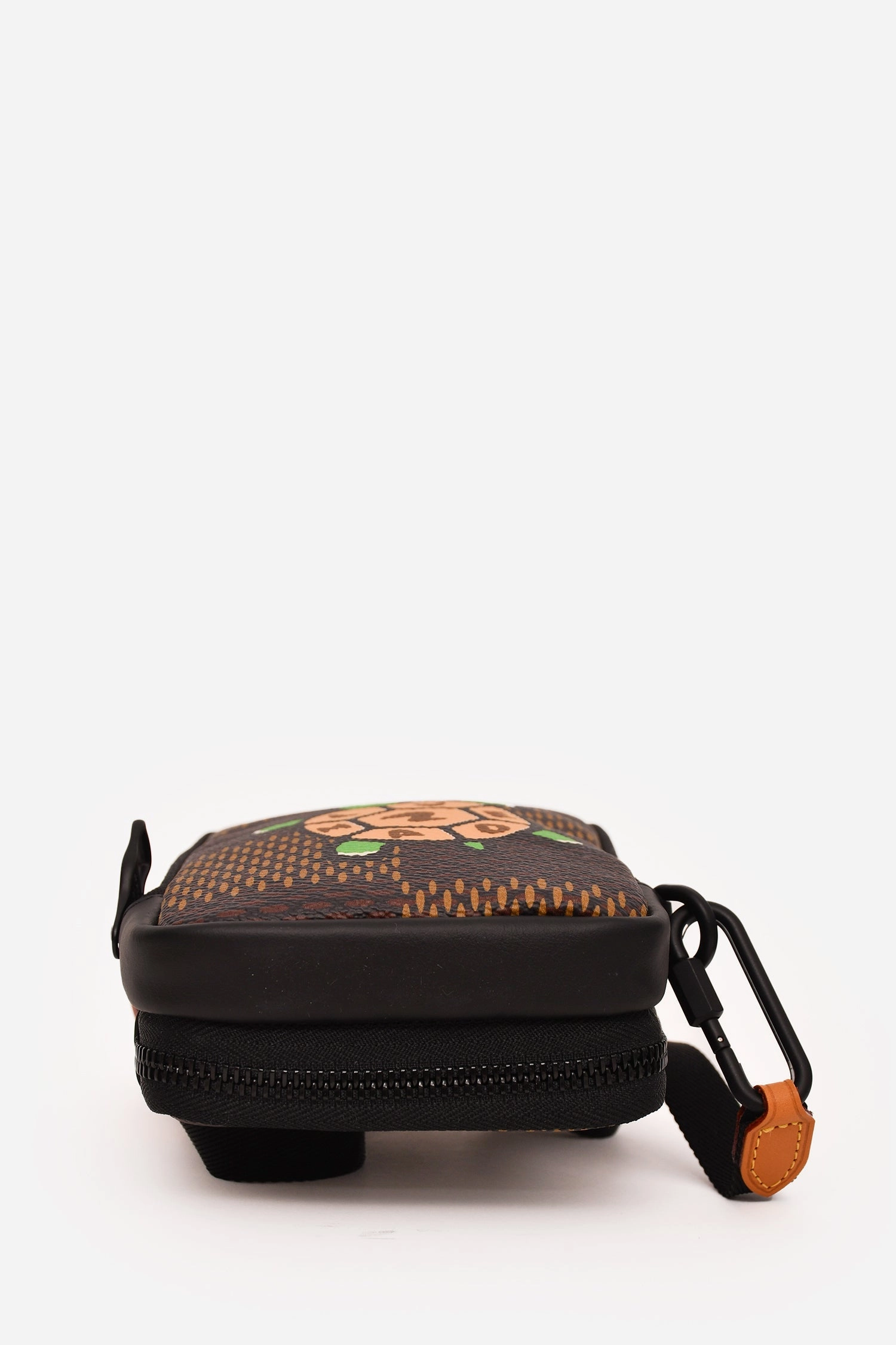 Louis Vuitton x Nigo Brown Giant Damier Ebene Double Phone Pouch Crossbody