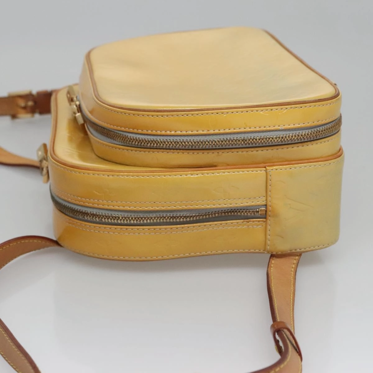 Louis Vuitton Yellow Patent Leather Backpack Bag