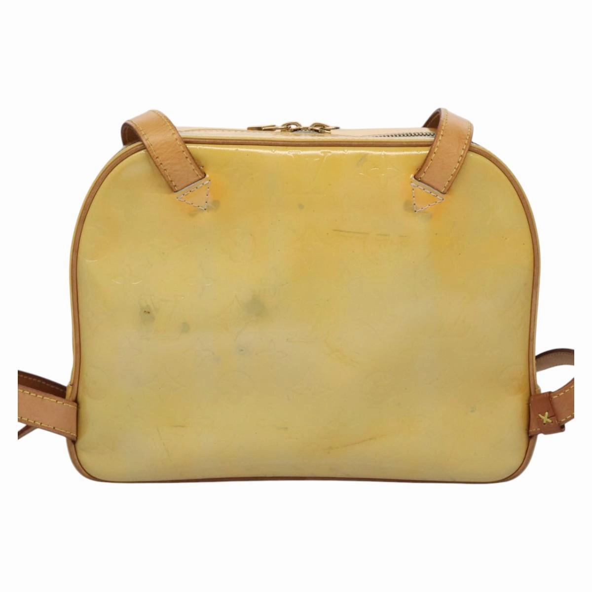 Louis Vuitton Yellow Patent Leather Backpack Bag