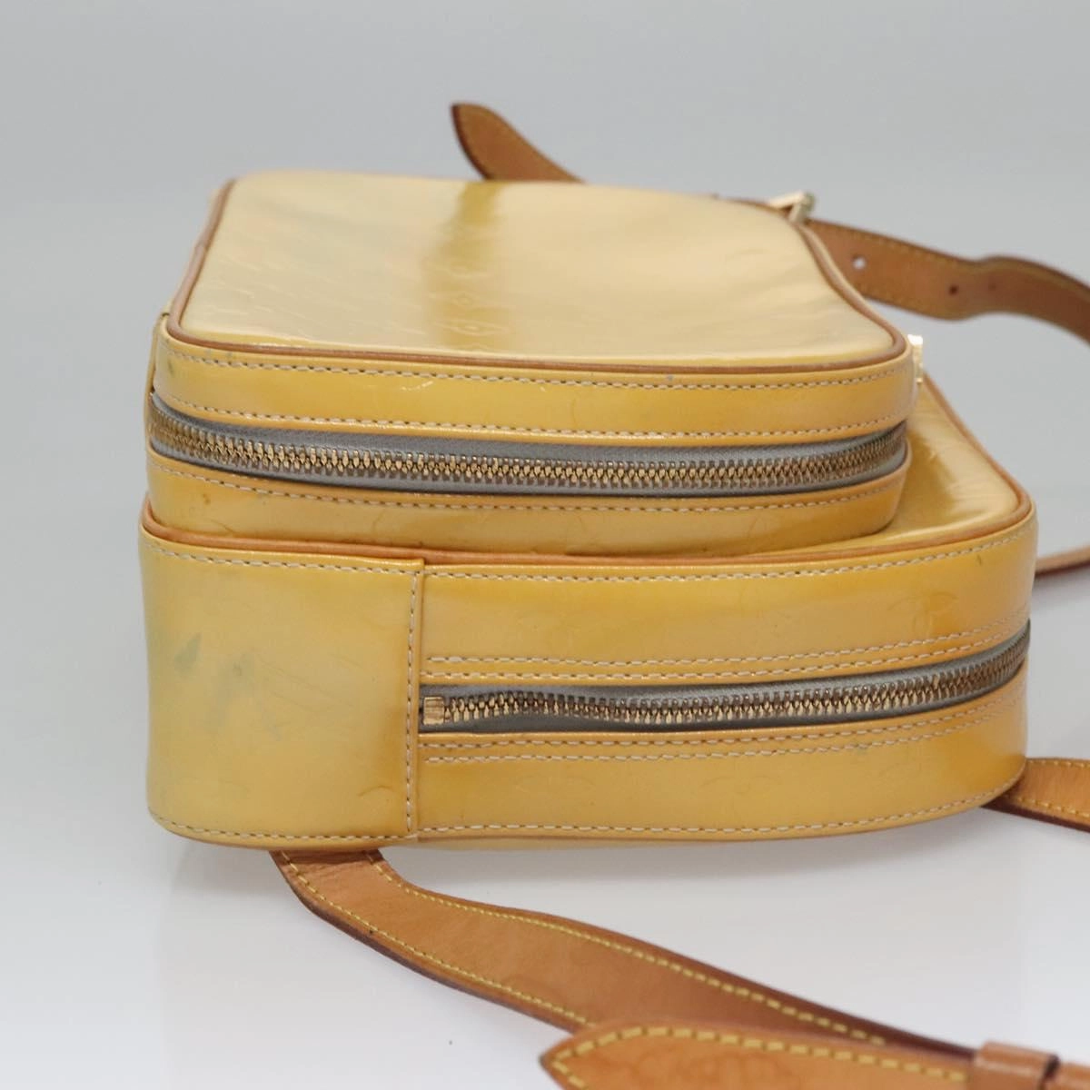 Louis Vuitton Yellow Patent Leather Backpack Bag