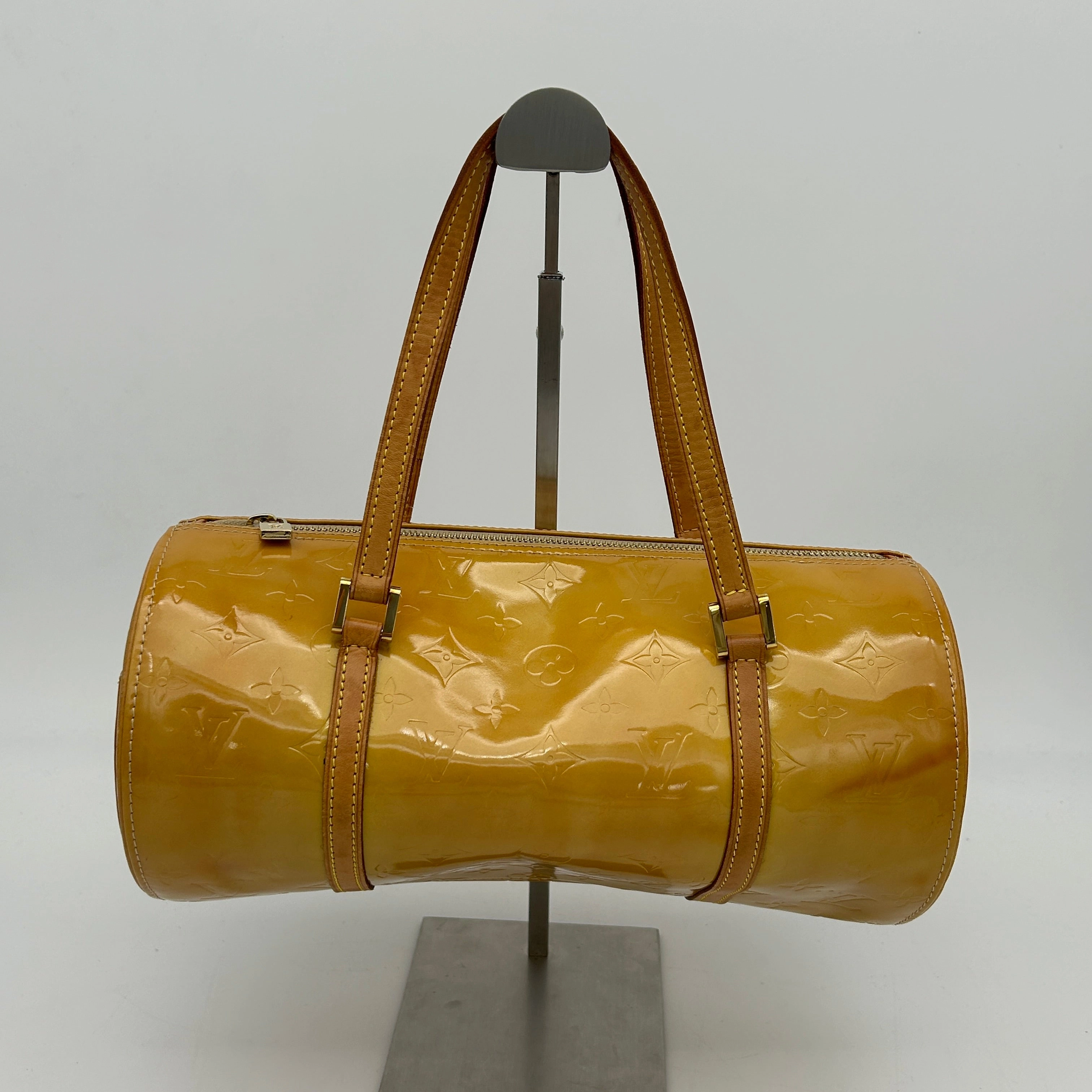 Louis Vuitton Yellow Patent Leather Shoulder Bag Medium