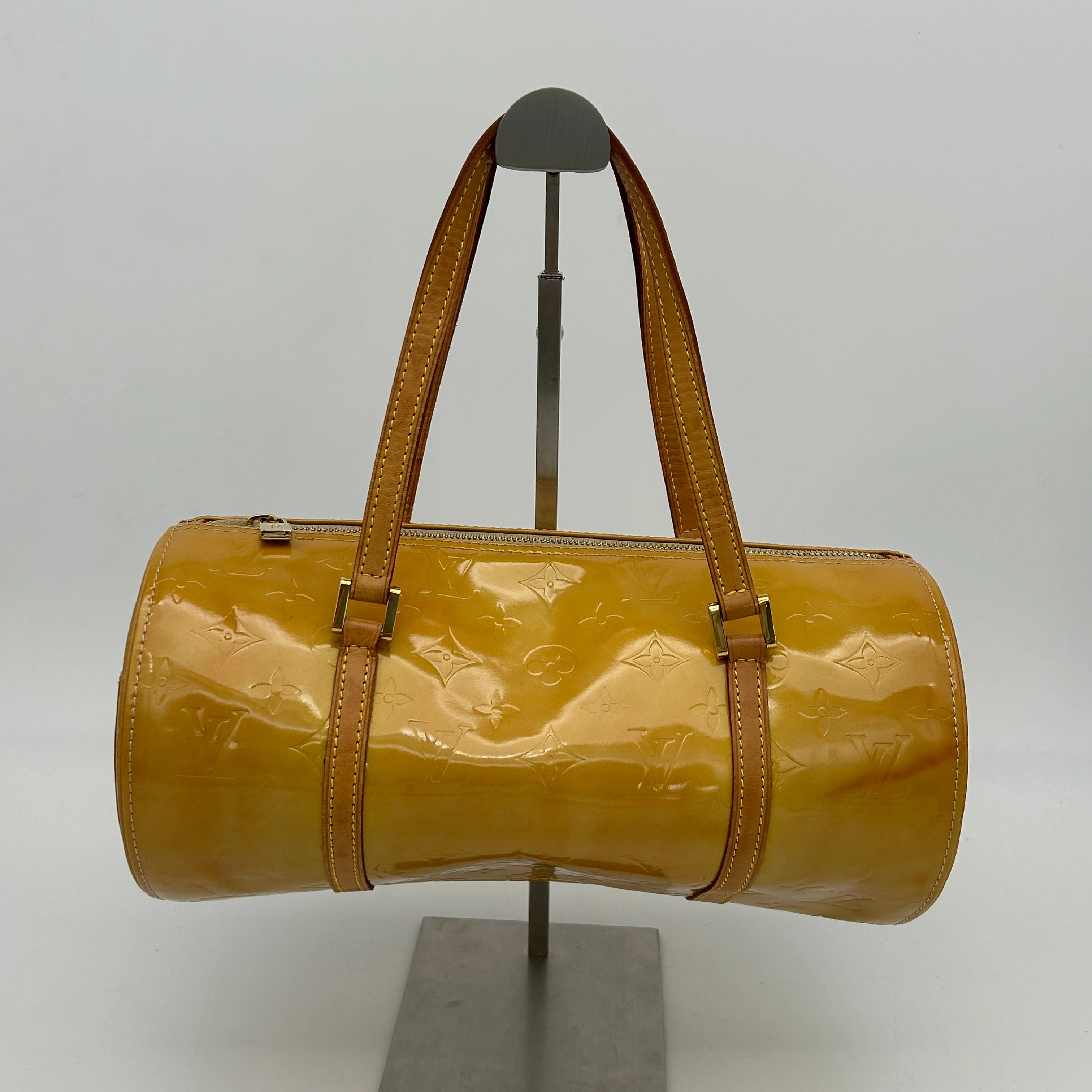 Louis Vuitton Yellow Patent Leather Shoulder Bag Medium