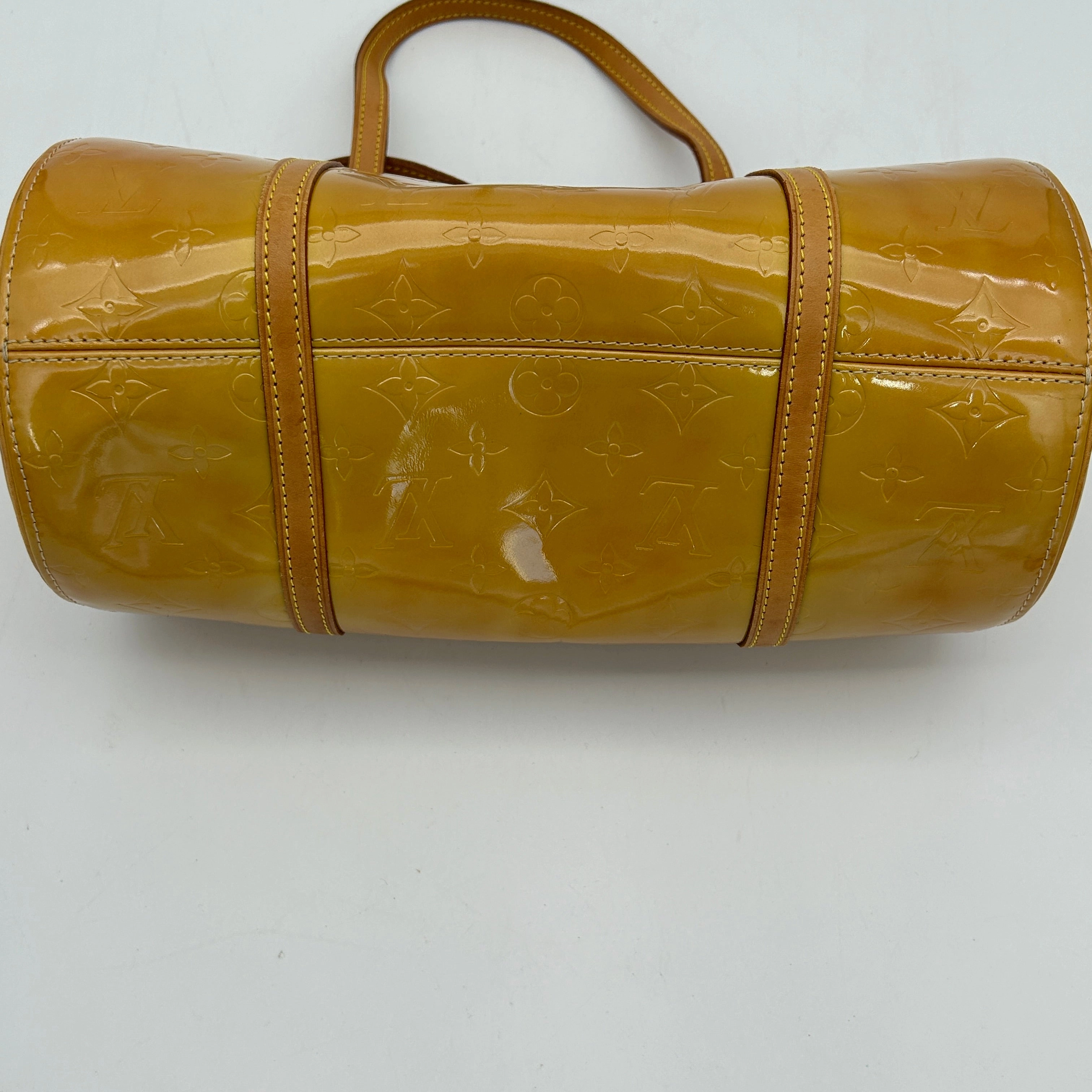 Louis Vuitton Yellow Patent Leather Shoulder Bag Medium