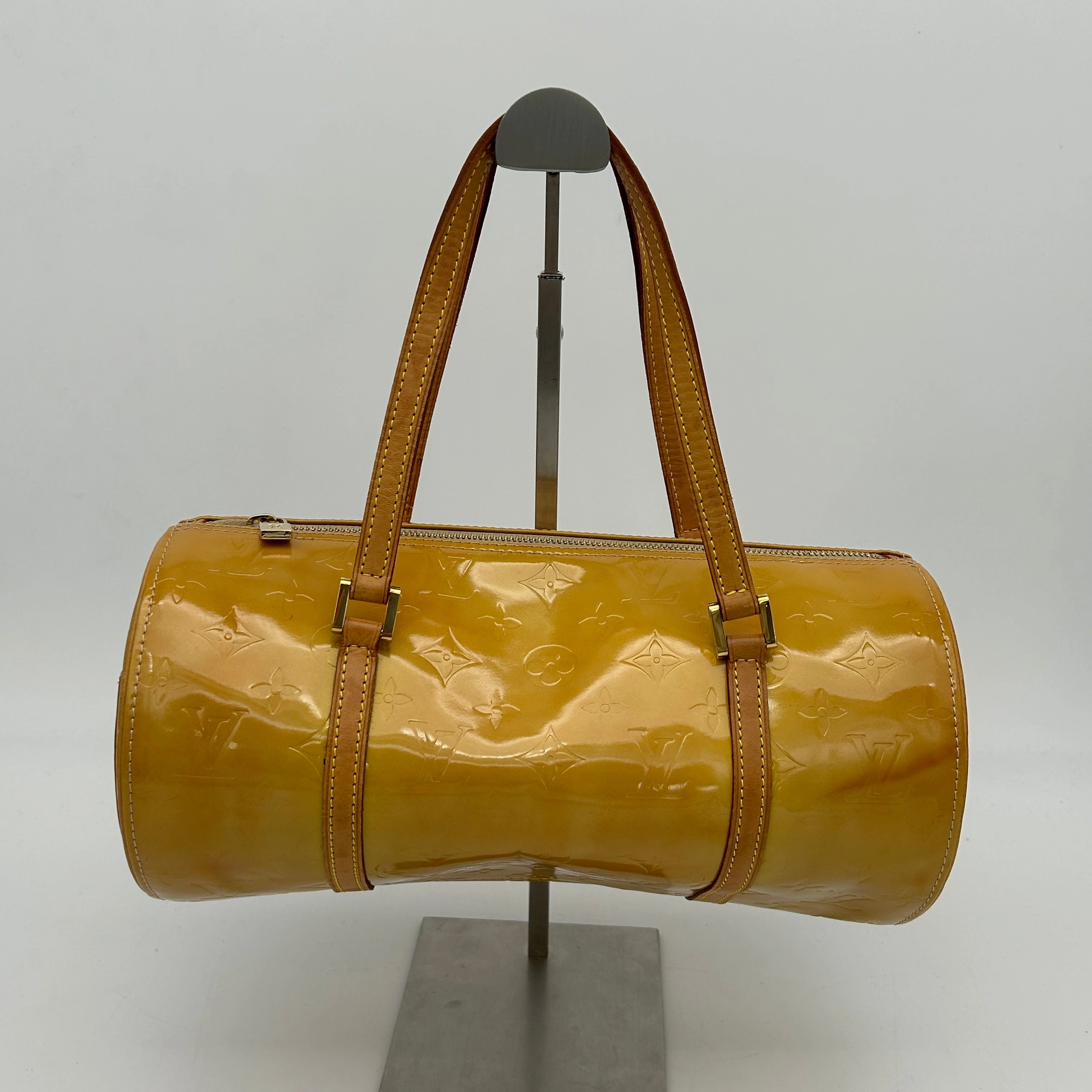 Louis Vuitton Yellow Patent Leather Shoulder Bag Medium