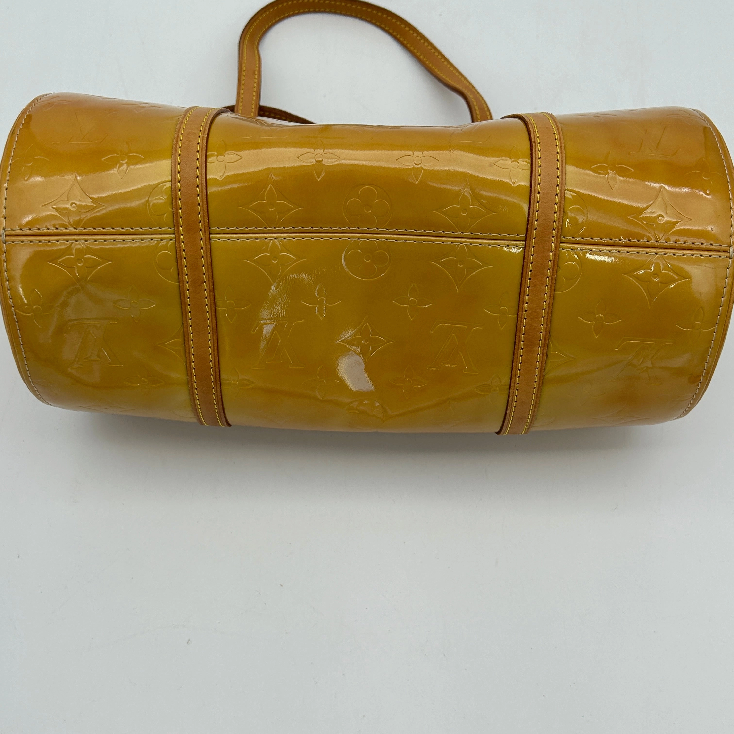 Louis Vuitton Yellow Patent Leather Shoulder Bag Medium
