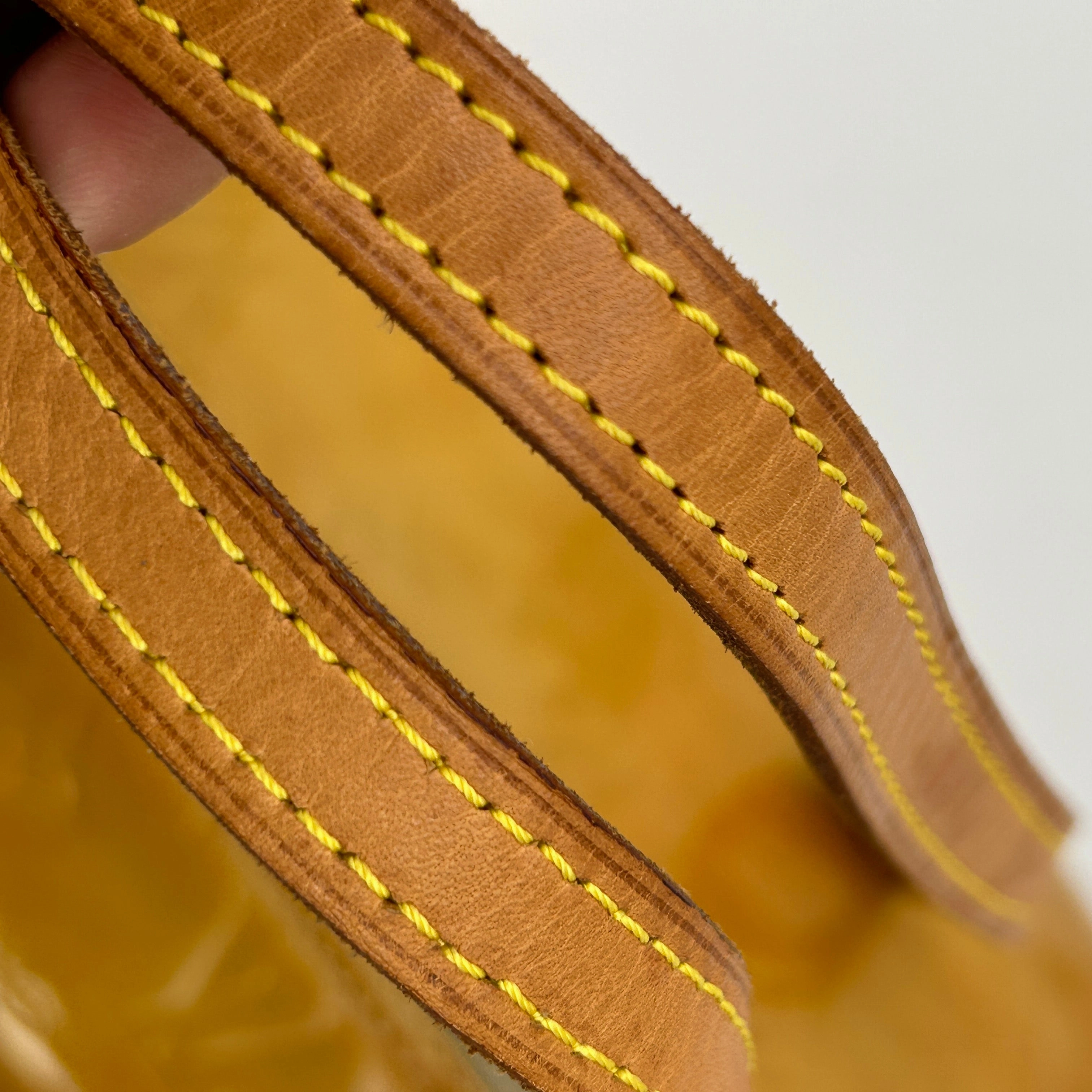 Louis Vuitton Yellow Patent Leather Shoulder Bag Medium