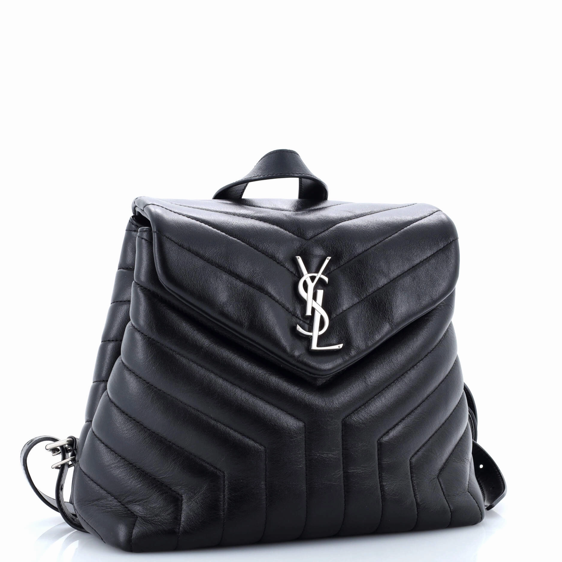 LouLou Backpack Matelasse Chevron Leather Small