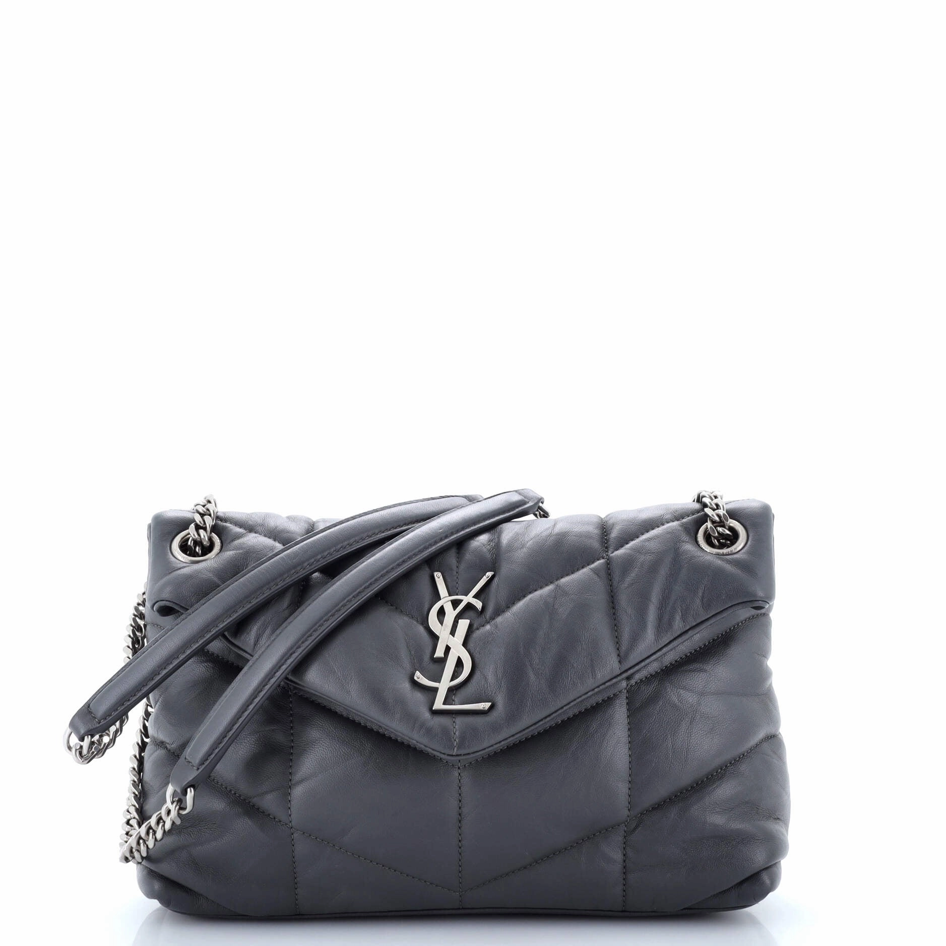 Loulou Puffer Shoulder Bag Quilted Leather Small