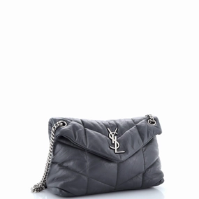 Loulou Puffer Shoulder Bag Quilted Leather Small