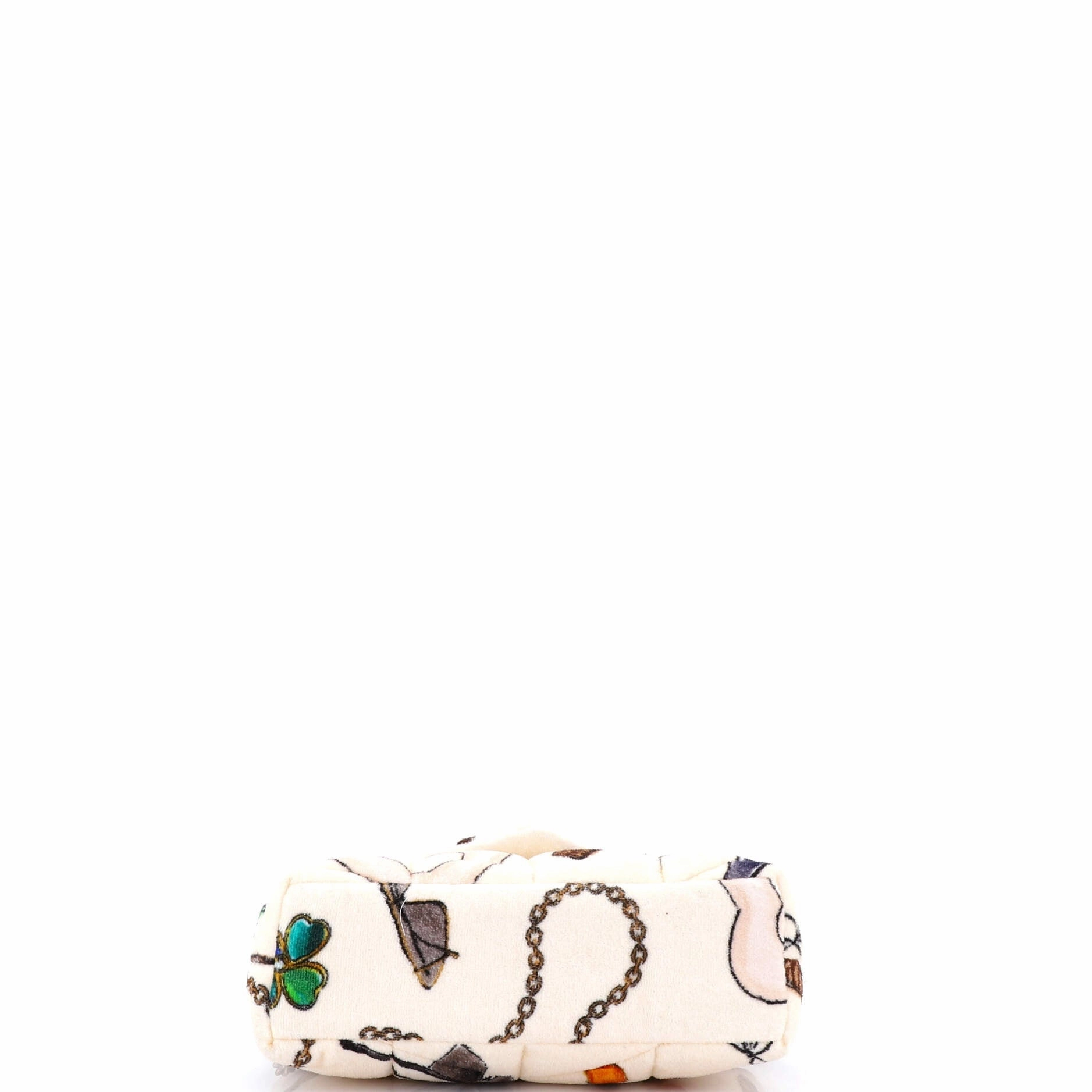 Loulou Puffer Shoulder Bag Quilted Printed Terry Cloth Small