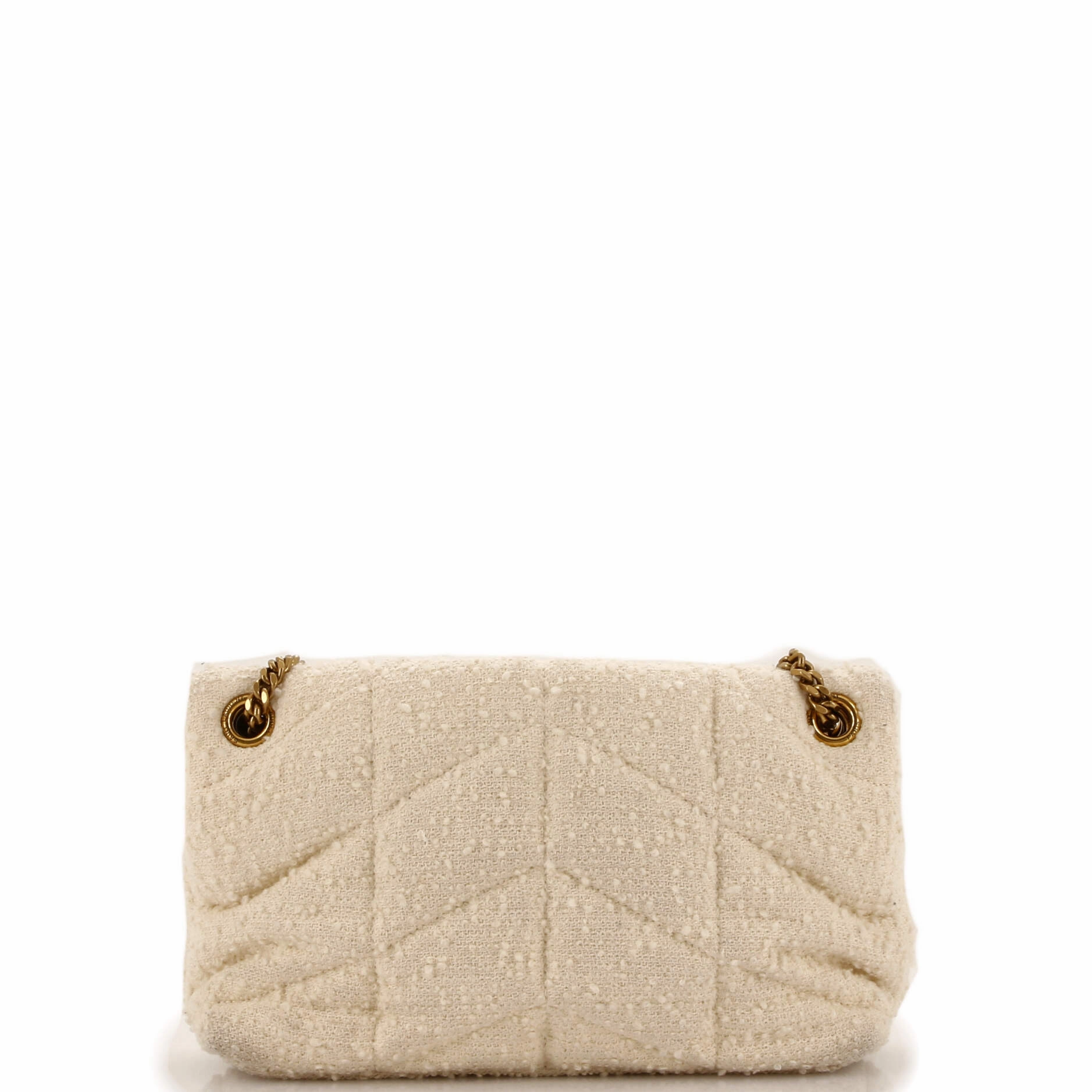 Loulou Puffer Shoulder Bag Quilted Tweed Small