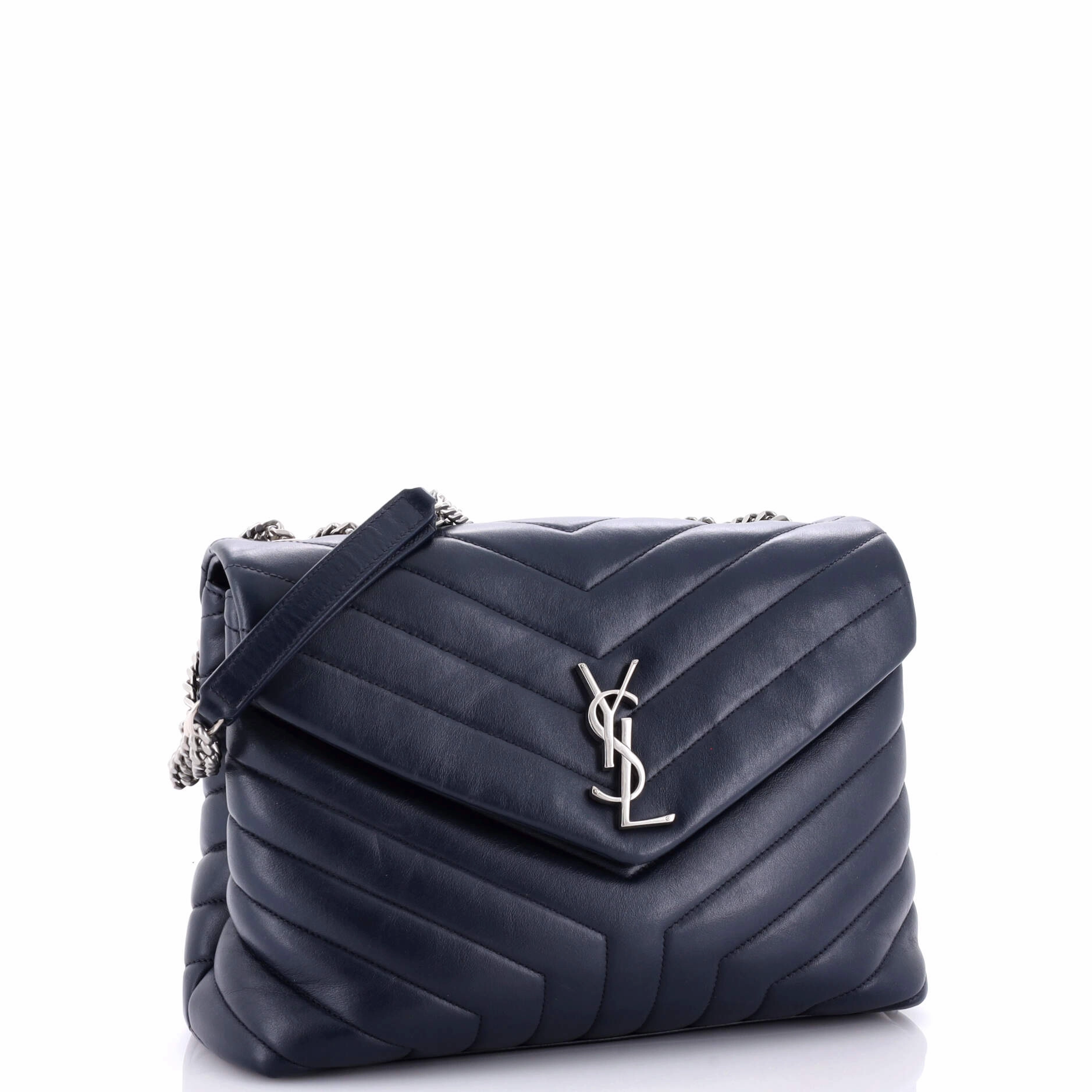 Loulou Shoulder Bag Matelasse Chevron Leather Medium
