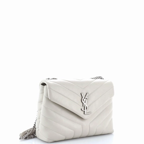 Loulou Shoulder Bag Matelasse Chevron Leather Small
