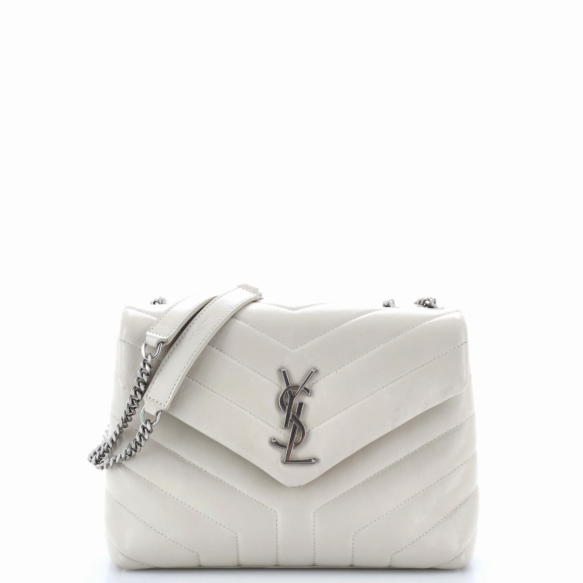 Loulou Shoulder Bag Matelasse Chevron Leather Small