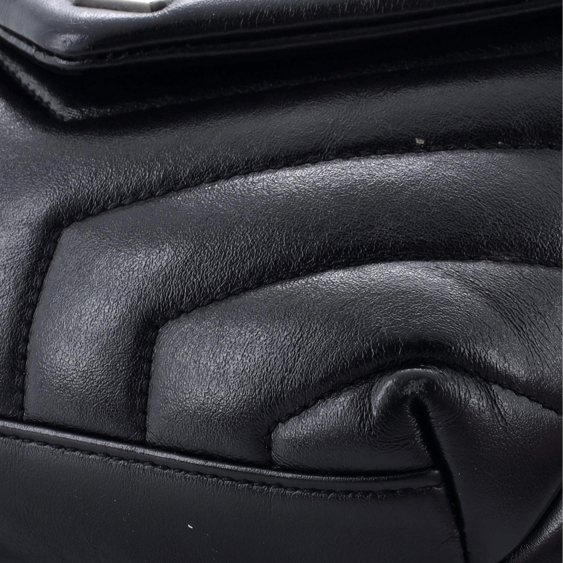 Loulou Shoulder Bag Matelasse Chevron Leather Toy