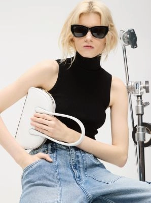 Lulu Small Pebbled Leather Satchel