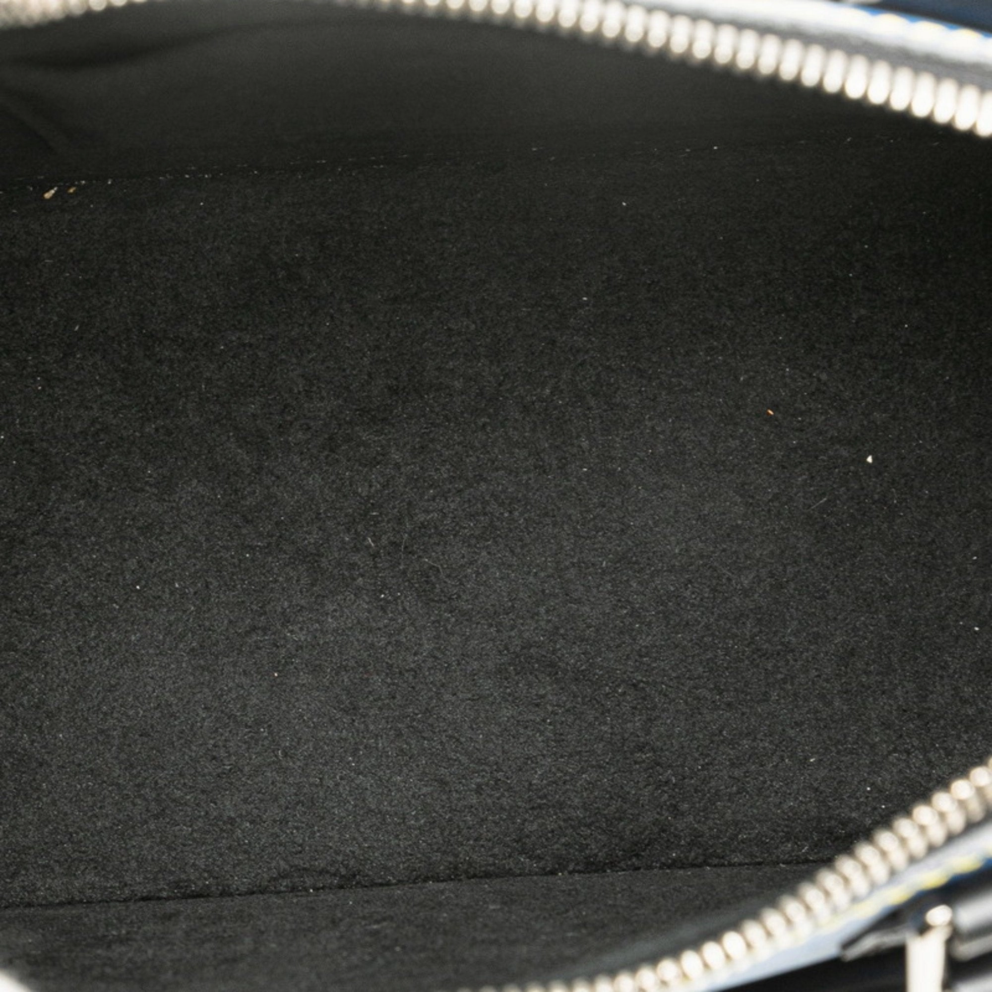 Luxurious Leather Alma Bag with Clochette and Shoulder Strap