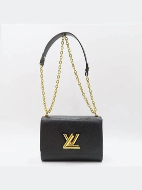 M54804 Black Epi Twist MM Turn Lock Chain Shoulder Bag