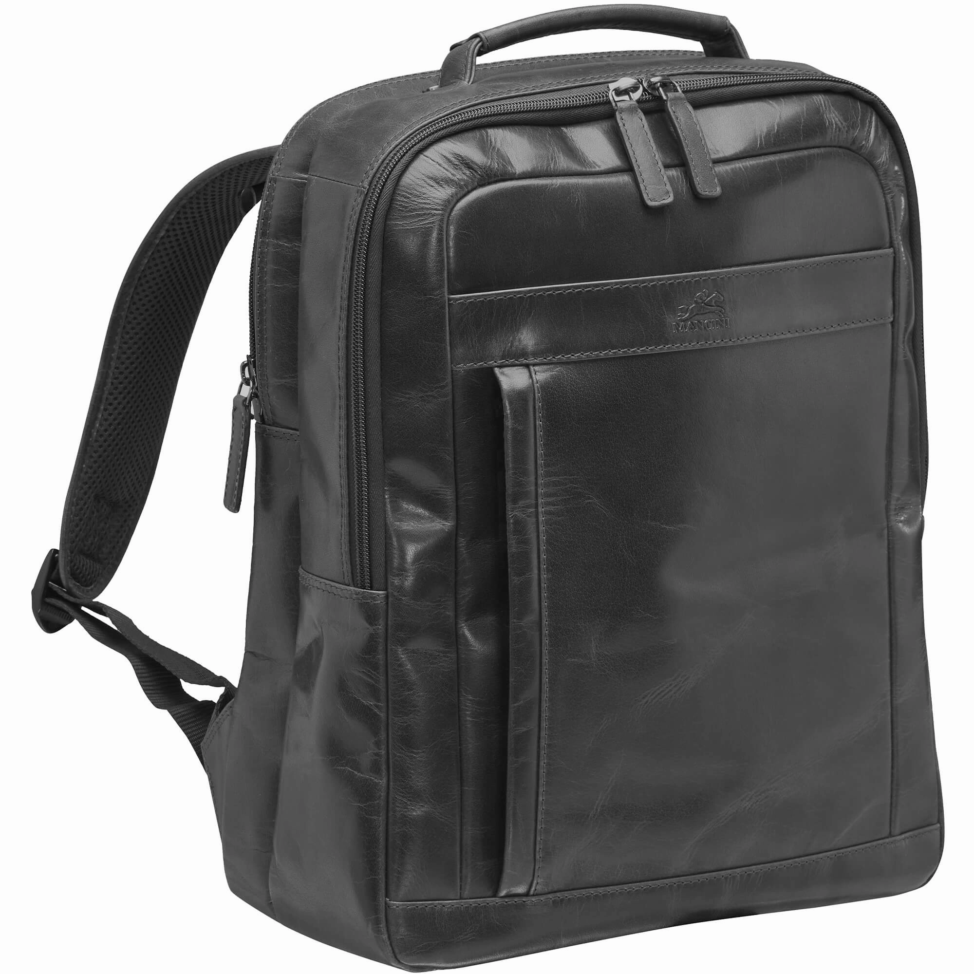 Mancini Buffalo Backpack with Dual Compartments for 15.6 Laptop