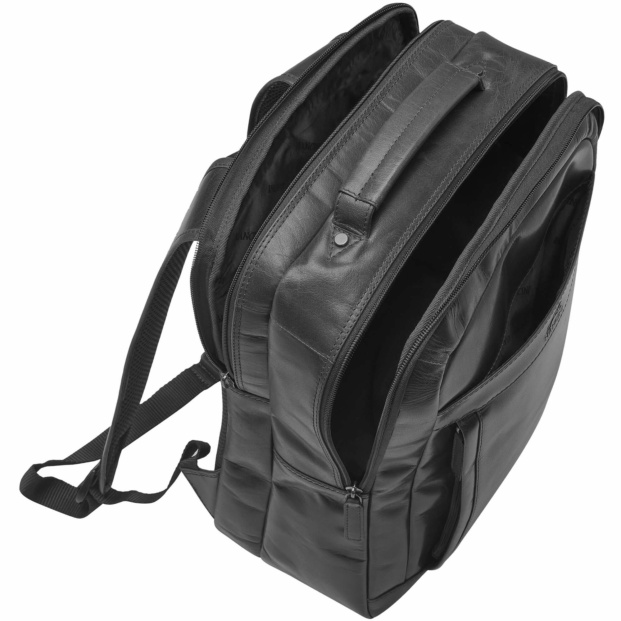 Mancini Buffalo Backpack with Dual Compartments for 15.6 Laptop