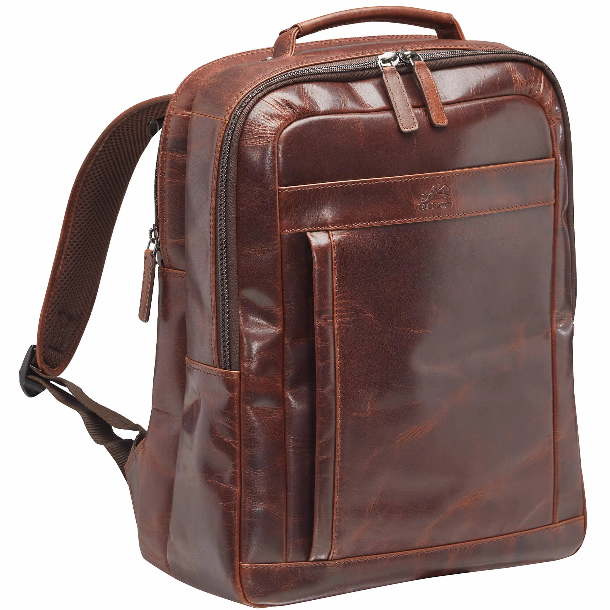 Mancini Buffalo Backpack with Dual Compartments for 15.6 Laptop