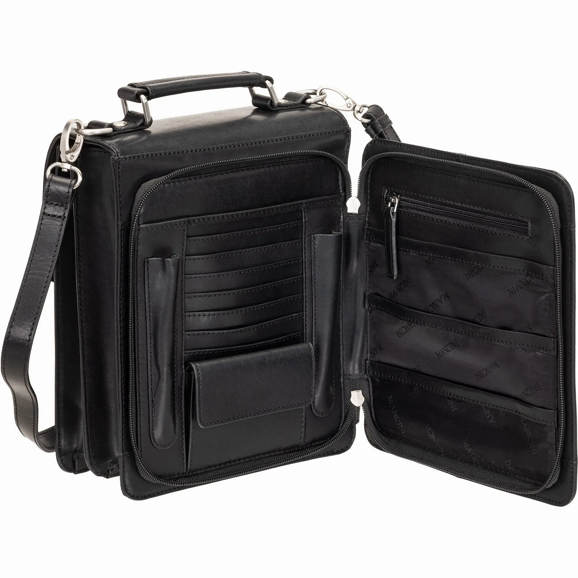 Mancini Buffalo Unisex Bag with Back Organizer