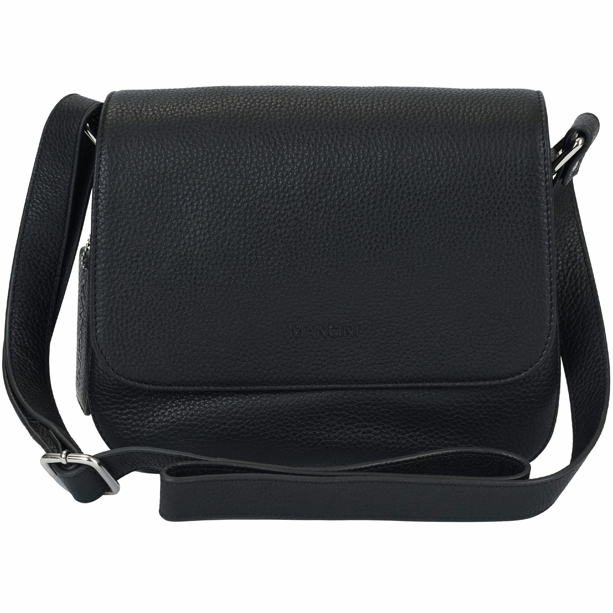 Mancini Pebbled Alison Crossbody Handbag