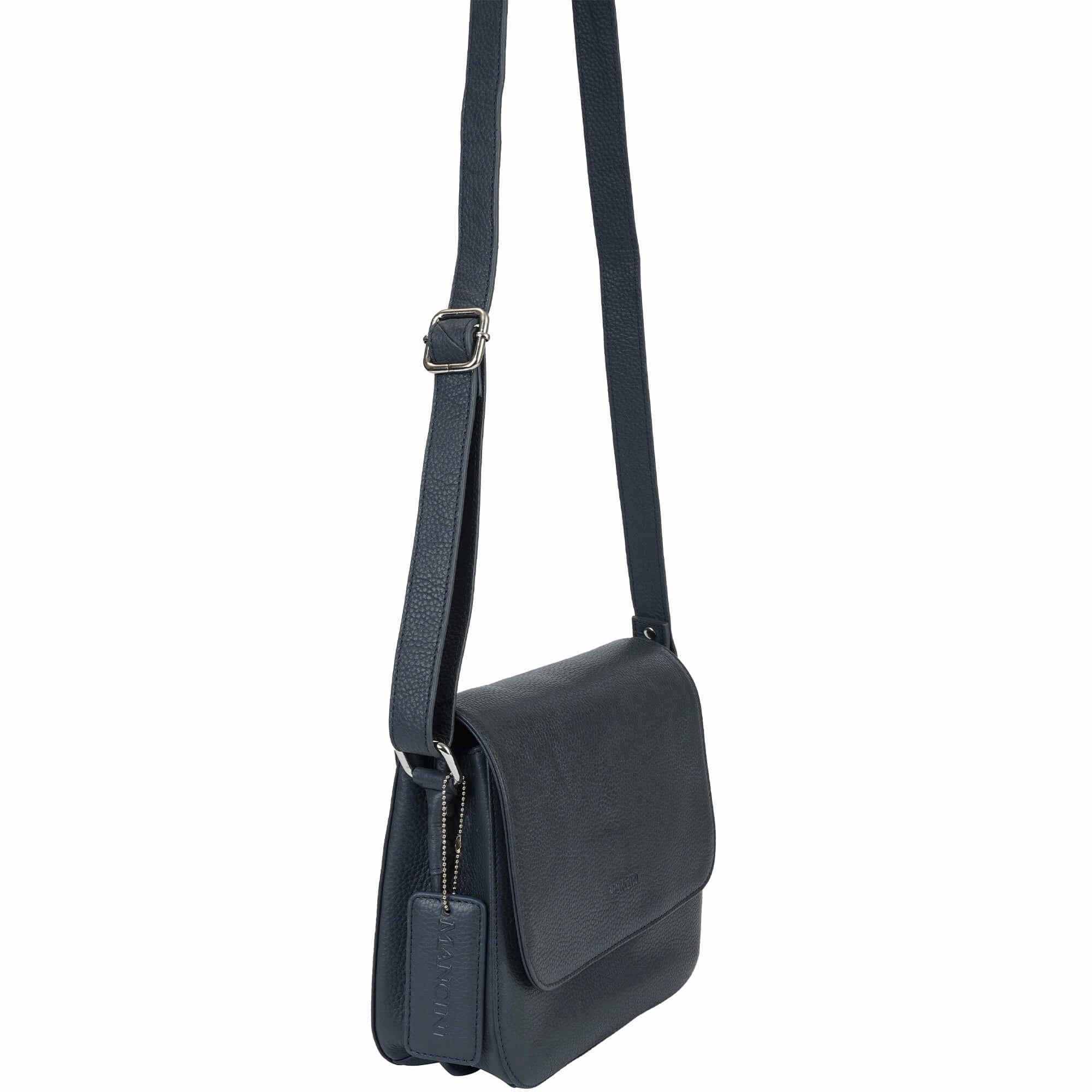 Mancini Pebbled Alison Crossbody Handbag