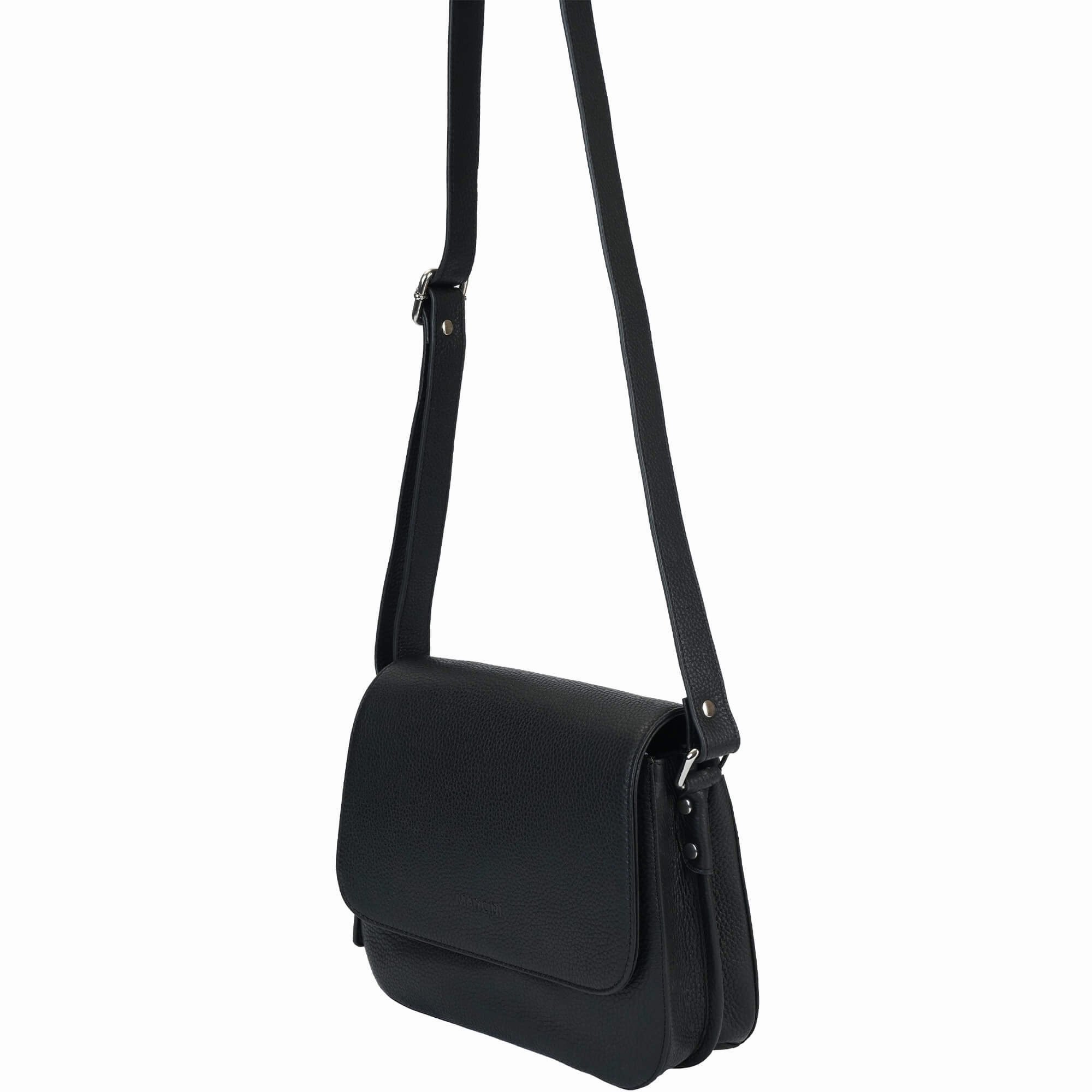 Mancini Pebbled Alison Crossbody Handbag