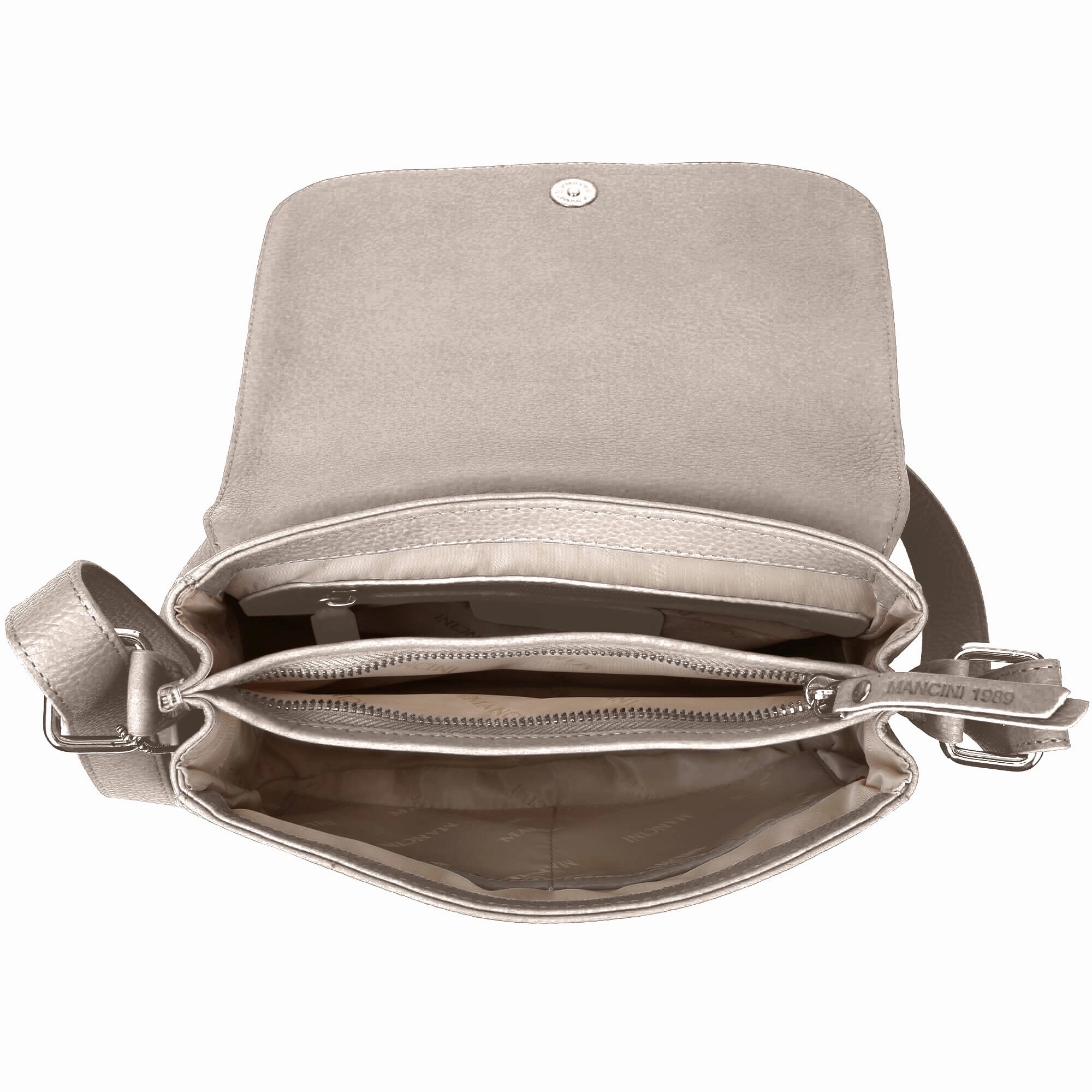 Mancini Pebbled Alison Crossbody Handbag