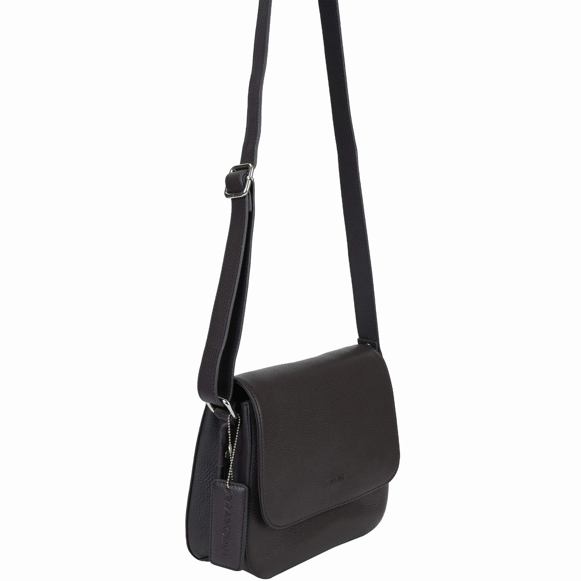 Mancini Pebbled Alison Crossbody Handbag
