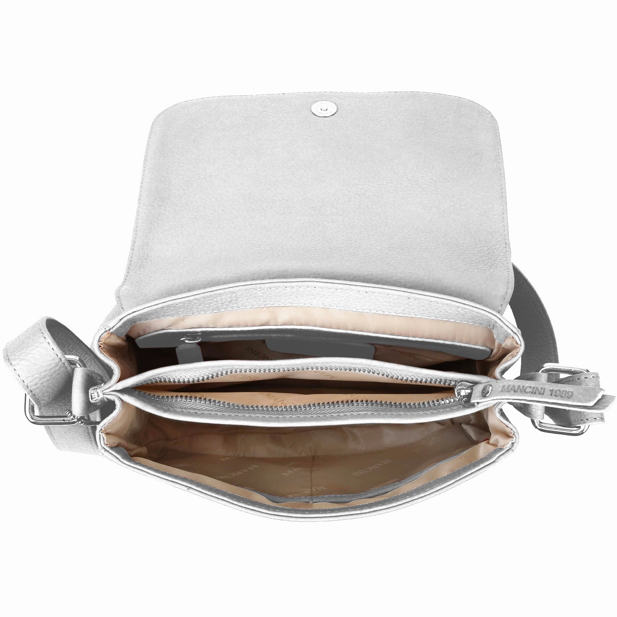 Mancini Pebbled Alison Crossbody Handbag