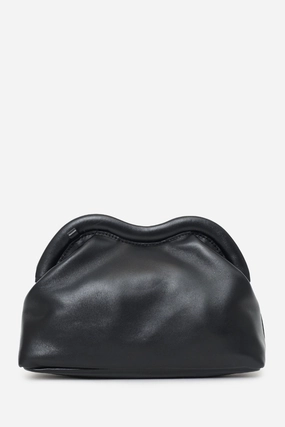 Mansur Gavriel Black Leather Baci Frame Crossbody