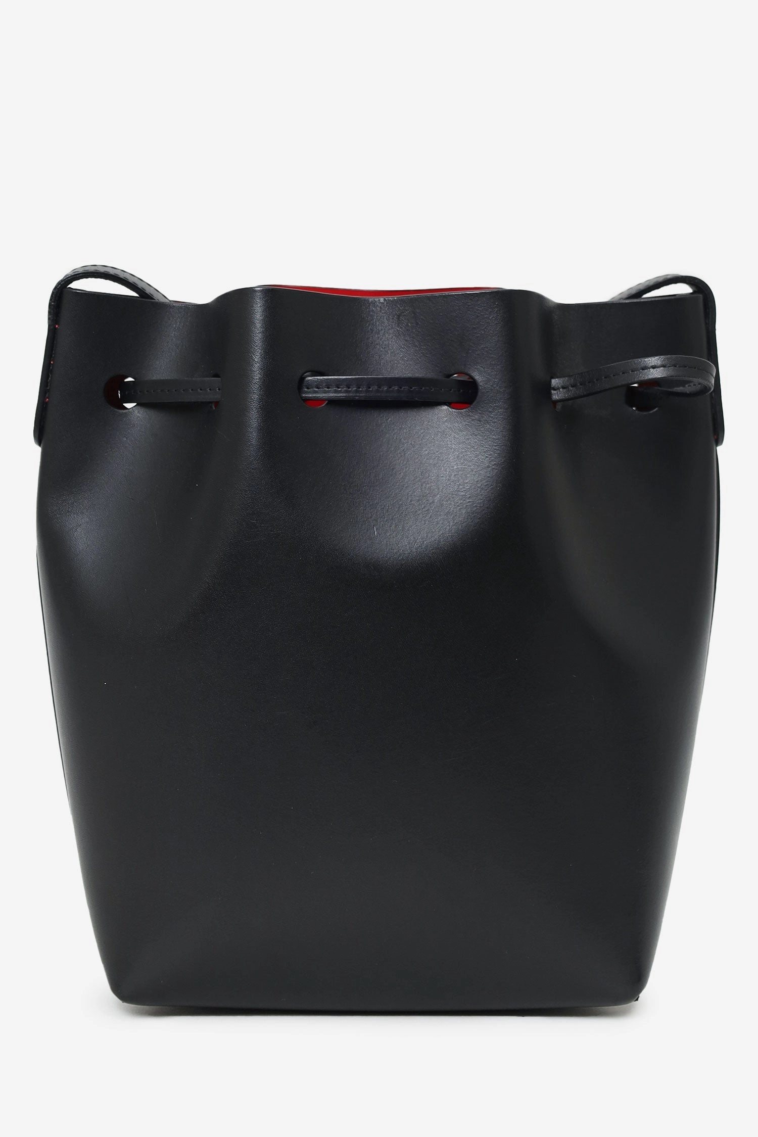 Mansur Gavriel Black Leather Bucket Bag