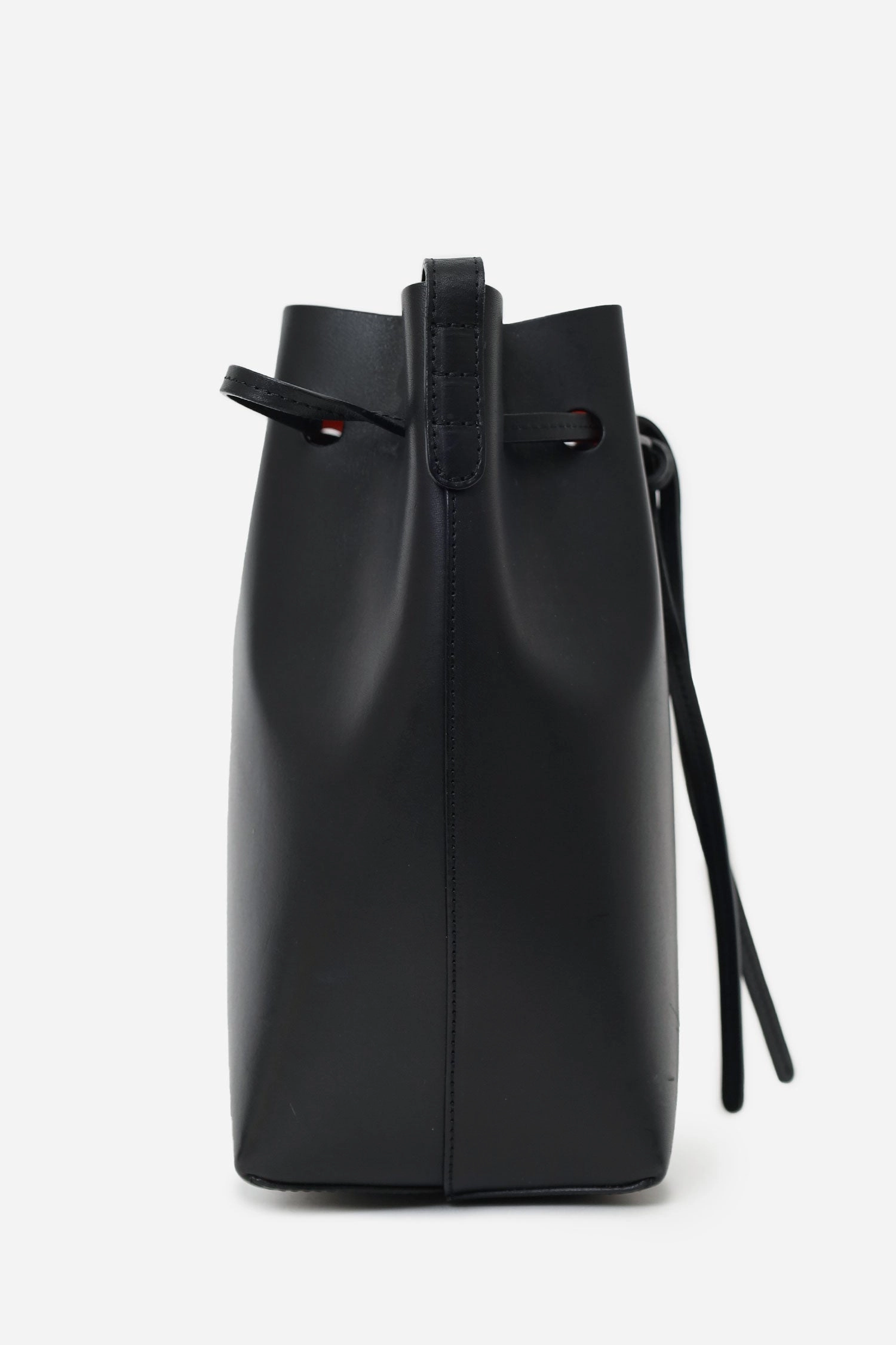 Mansur Gavriel Black Leather Bucket Bag