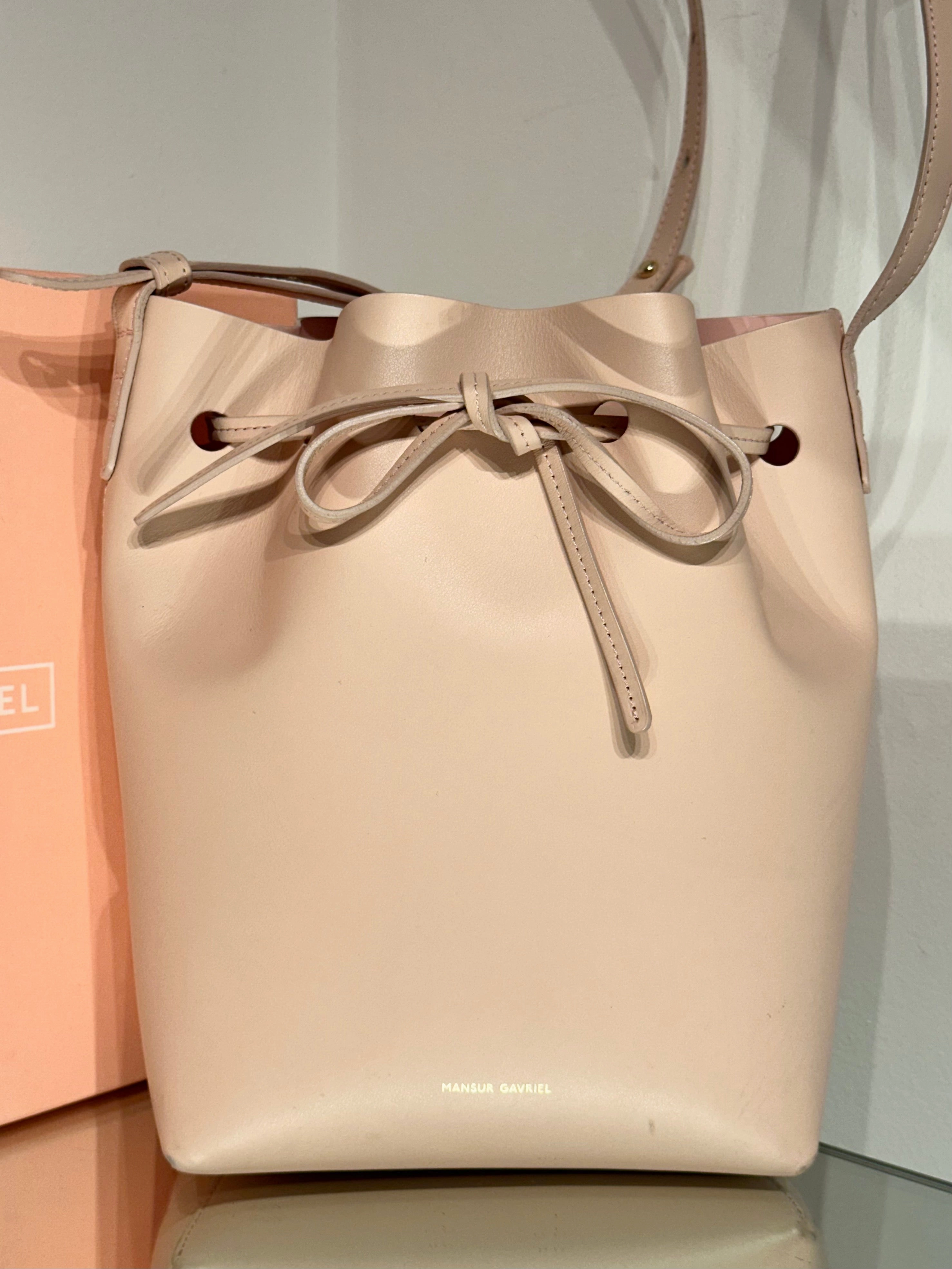 MANSUR GAVRIEL Mini Leather Bucket Bag