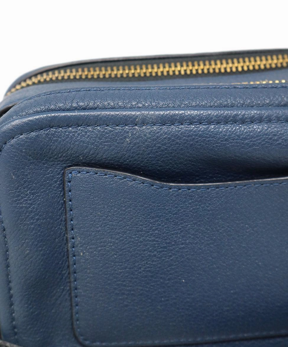 Marc Jacobs Navy Leather Crossbody Bag