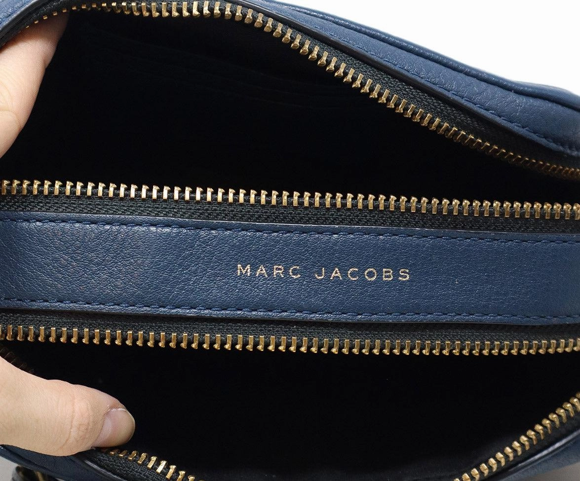 Marc Jacobs Navy Leather Crossbody Bag
