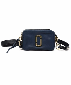 Marc Jacobs Navy Leather Crossbody Bag