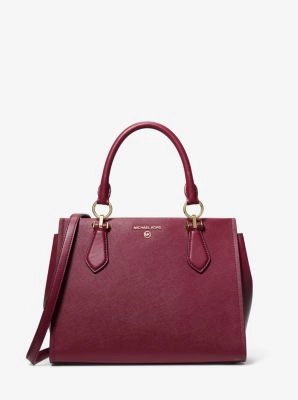Marilyn Medium Saffiano Leather Satchel